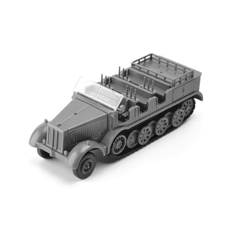 1/72 Niemiecki Półgąsienicowy Sd.kfz.251 z II Wojny Światowej Model Wojskowy do Montażu Czołg Ciężarówka Samochód Działowy Puzzle 4D Model Plastikowy Zabawki