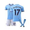Manchester City Jersey 22-23 Football Jersey 17 DE BRUYNE Kids 28(150-160cm)