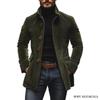 Men's Solid Color Stand Collar Cardigan Suit Windbreaker for Spring/Autumn