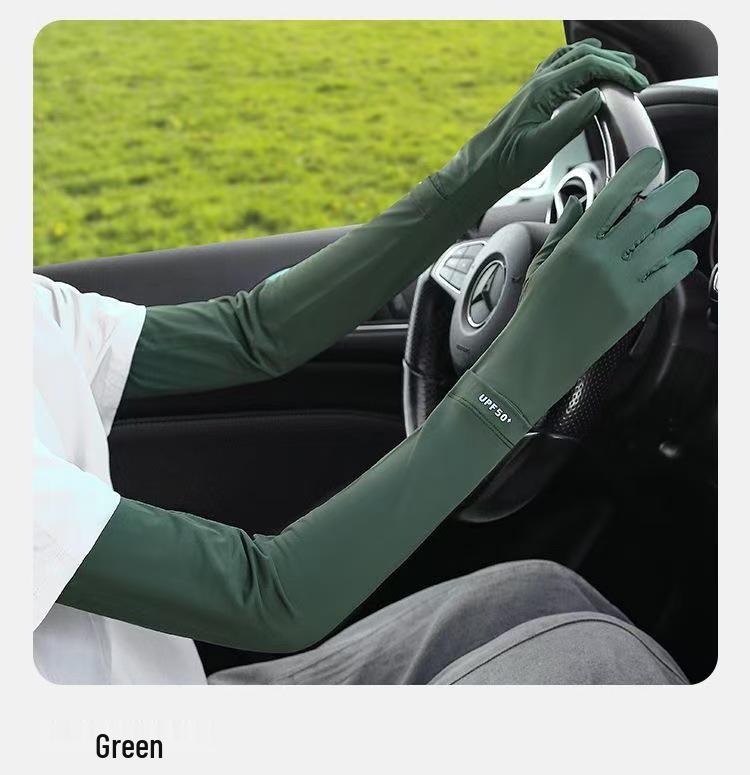 Ice Silk UV Protection Sleeves for Women - Breathable, Sunshade, Driving, Cycling
