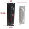 Stainless Steel Fireproof Door Pull Handle with Push-Pull Plate Indicator