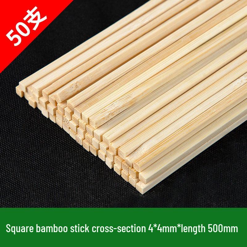 Square Bamboo Strips for DIY 3D Models & Handmade Art
