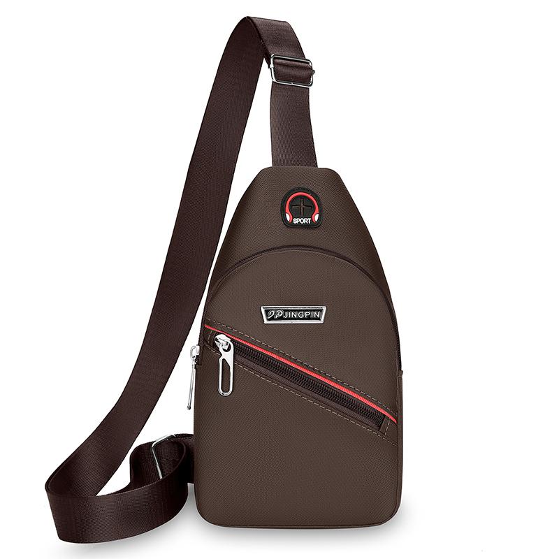 Waterproof Portable Outdoor Travel Fashion Men'S Small Chest Bag Sporty Large Capacity Lightweight Shoulder Bag Trend Leisure.