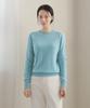 Keulleiseu 100% Wool Round Neck Knit Sweater_Light Purple