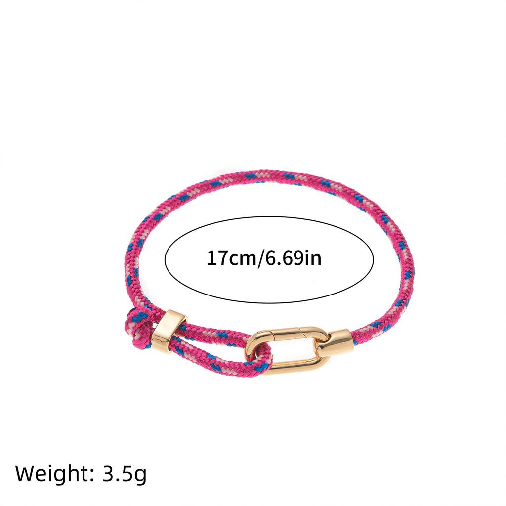 Adjustable Couple Bracelet Colorful Rope Modern Design Comfort Fit Lightweight Jewelry Gift For Him Her