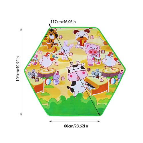 Newborn Floor Mat | Hexagonal Soft Elastic Waterproof Crawling Mat, Educational Playpen, Round Hexagonal Baby Crawling Mat, Baby Crawling Mat, Ball Po