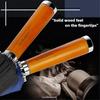 Leodauknow-Wooden Pongee Cloth Umbrella for Men and Women, Windproof, Strong Wind Resistant, Chinese Business, Outdoor, 24k