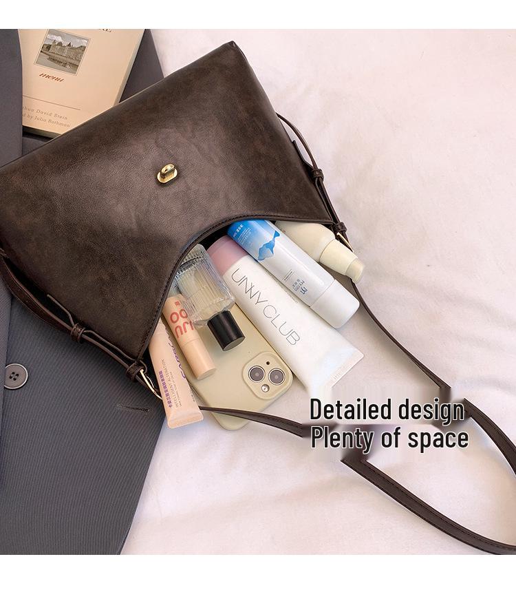 Damen Herbst 2025 Vielseitige Tasche: Schlichtes Schulter- & Umhänge-Unterarm-Design