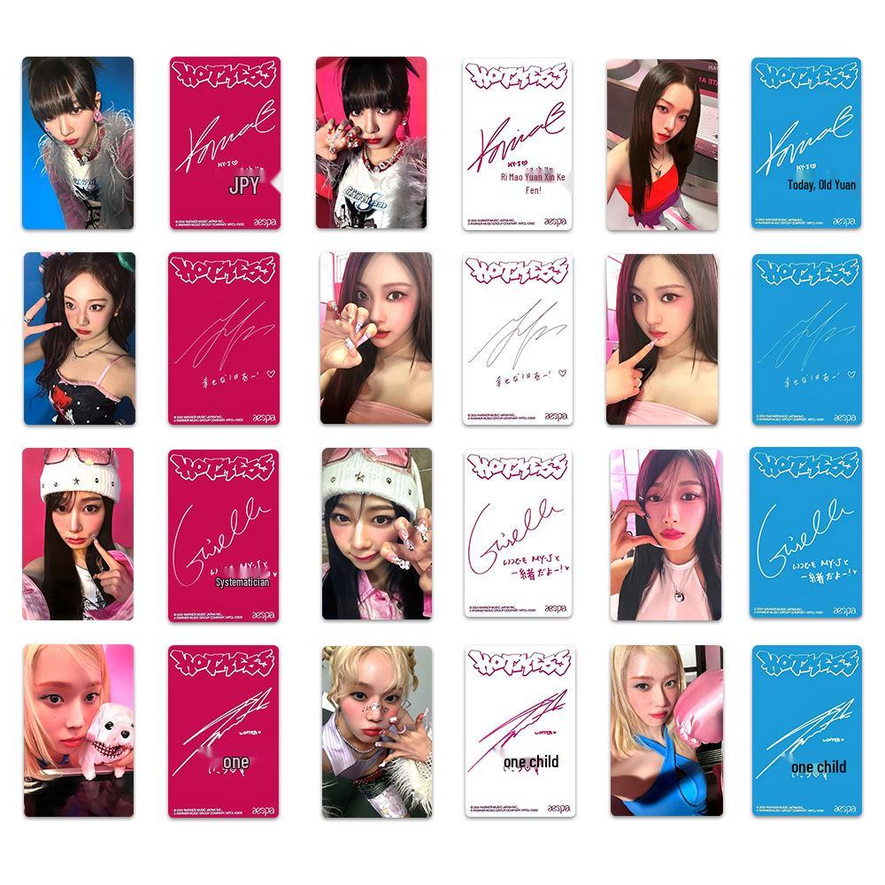 Aespa Japan Album Hot Mess Merchandise Photocard - Winter & Ningning Random Card Jjara Photocard.