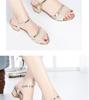 Summer sandals women's middle heel fashion 2025 summer new soft-soled versatile fairy style thick heel mother woman shoes