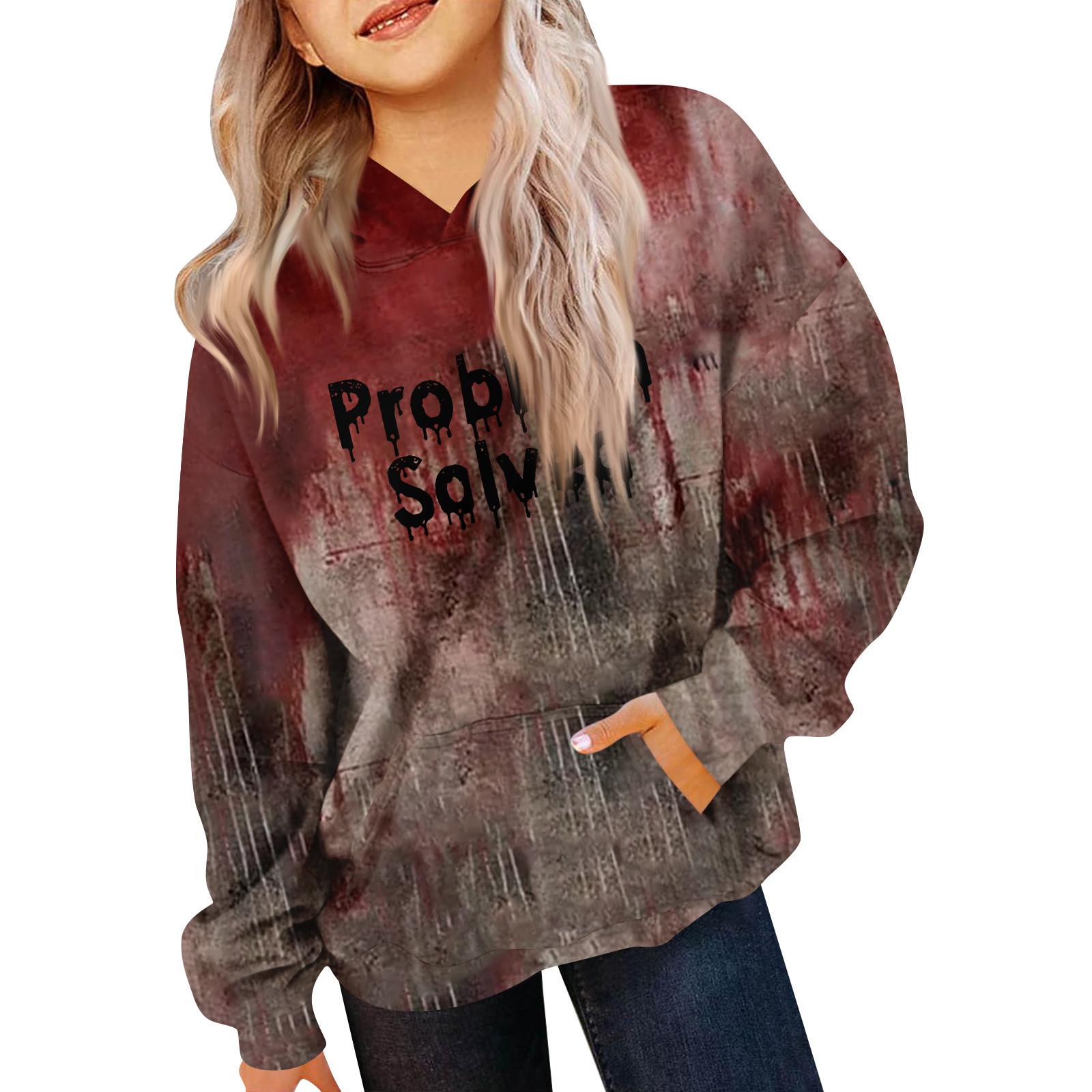 

Дитяча толстовка з довгим рукавом Повсякденна толстовка з капюшоном Зручна вільна легка дитяча толстовка 160 Кіновар