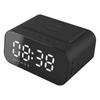Bluetooth-compatible-compatible Speaker With Wireless Charging Clock 15W LED Display Stereo Bass FM Radio Build In Microphone for Household