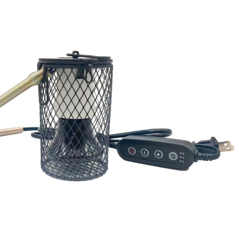 Heat Lamp Cover for Reptiles Ensuring Even Heat Dispersion and Enhancing Protections in Enclosures Bird Cage Accessory