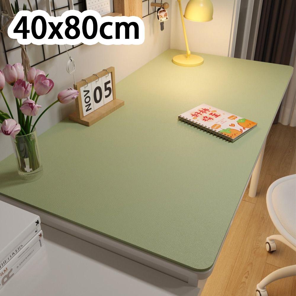 New Protection Eye Student Desk Mat Oil-proof Leather Coffee Table Mat Non-slip Solid Color Computer Desk Mat