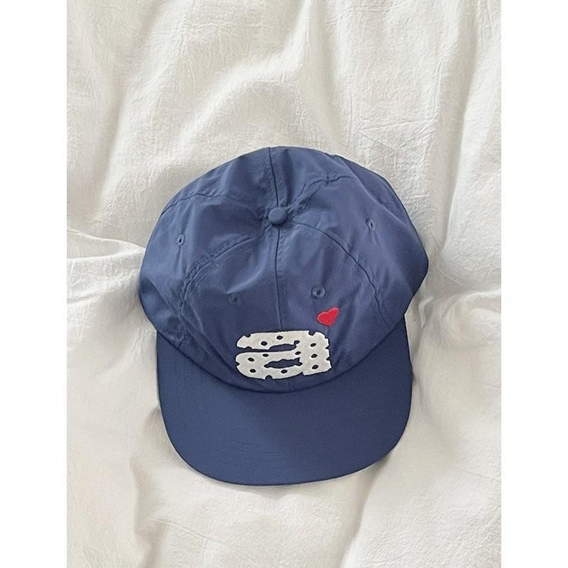 Original Design Summer Breathable Baseball Cap With Heart Embroidery For Women