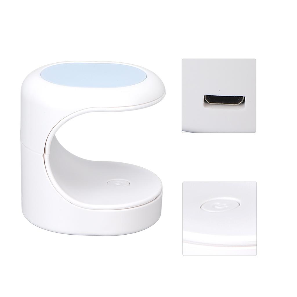 Mini Nagel UV LED Trockner 16W 3 Stück Lichtchips 60s Timing Nagellack Härtungslampe mit USB-Kabel