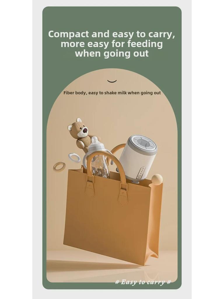 Smart Milk Shaker: Fully Automatic Electric Baby Milk Mixer & Blender.