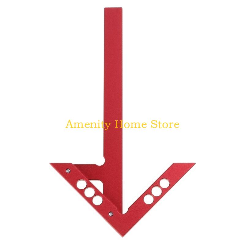 

F26C AngleLine Gauges Carpenter Ruler Aluminum Alloy Woodworking Center Square CN