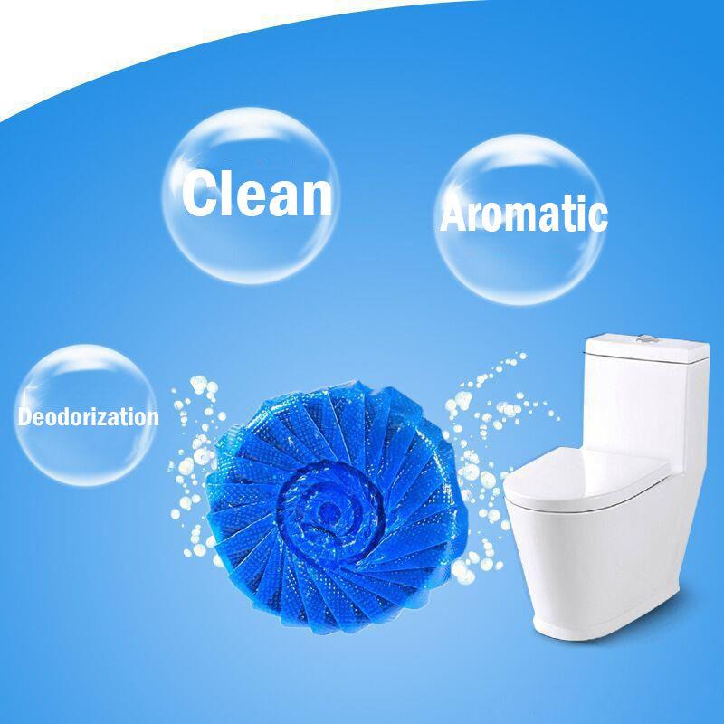 30Pcs Automatische Spülung Blau Blase WC-Reiniger Bad Lufterfrischer Toilette WC Tabletten