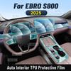 For EBRO S800 2025 Car Center Console Media Dashboard Navigation TPU Anti-scratch Protector Interior Film Sticker
