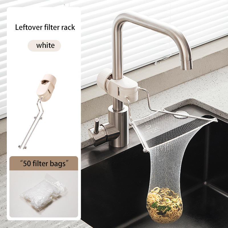 Kitchen Sink Strainer Basket with Sink Net Bag Creative Sink Food Trash Catcher Corner Sink Basket Holder