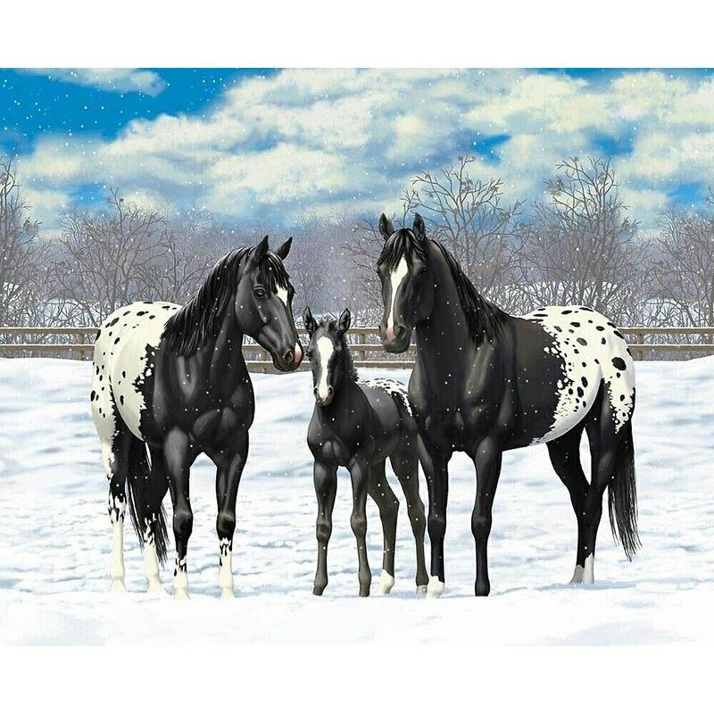 5D DIY Diamond Painting Kit Hummer In The Snow Art Diamond Embroidery Rhinestones Decorations for Home