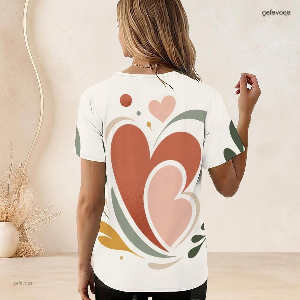 Women Plus Size Short Sleeve U Neck T Shirt Cartoon Excavator Dump Truck Construction Vehicle Print Top