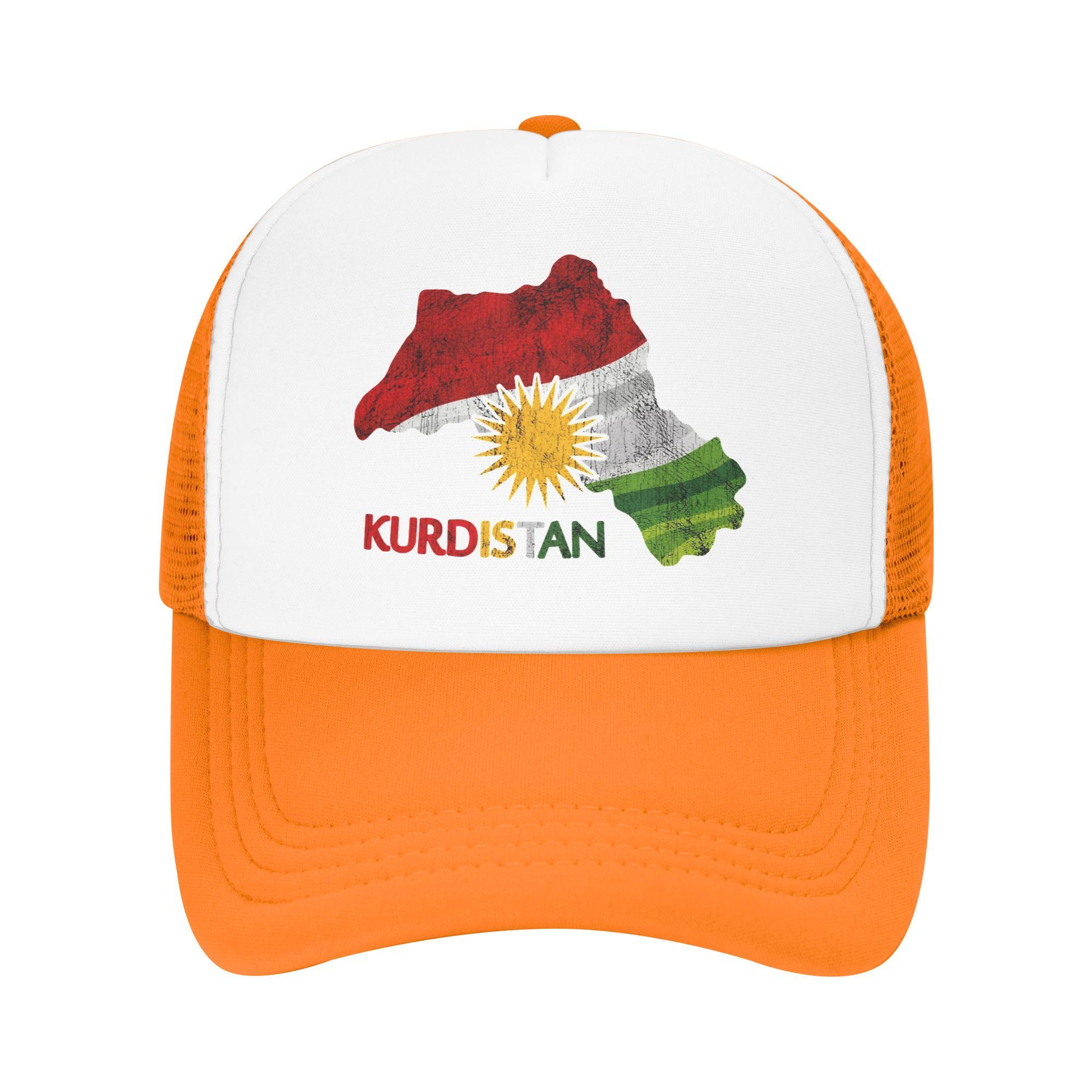 

Flag Map of Kurdistan Mesh Baseball Cap Adult Hip-Hop Sun Hats Hats Breathable Polyester Trucker Cap Wholesale New Trucker Caps Adjustable