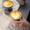 200 ml grobe Keramik-Trichter-Kaffeetasse mit Boden, hitzebeständig, handgefertigt, japanischer Stil, für Latte, Cappuccino, Tee, Espresso, konische Tasse, Geburtstagsgeschenk