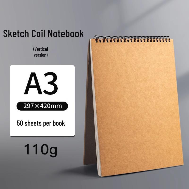 Compact Thickened Hardcover Spiral Sketchbook for Art & Primary Students, 32k Quick Sketch Drawing Book.