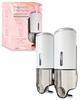 [Featured In Lettuce Club] Shampoo Dispenser, Magnetic, Large Capacity, Strong, Stylish, Wall-Mounted, Developed by a Japanese Company, Yurila (Ice Wh