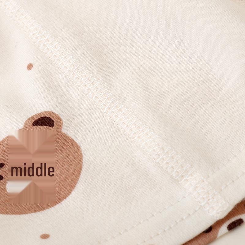 Baby Bomull Sömlös Hög Midja Långärmad Topp & Byxset för Höst/Vinter