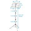 Kikutani Folding Music Stand KMS-4B Black