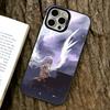 Angel Beats Phone Case For iPhone 17,16,15,14,13,12,11 Plus,Pro Max,XS,Colored Silver Plated Inside Cover
