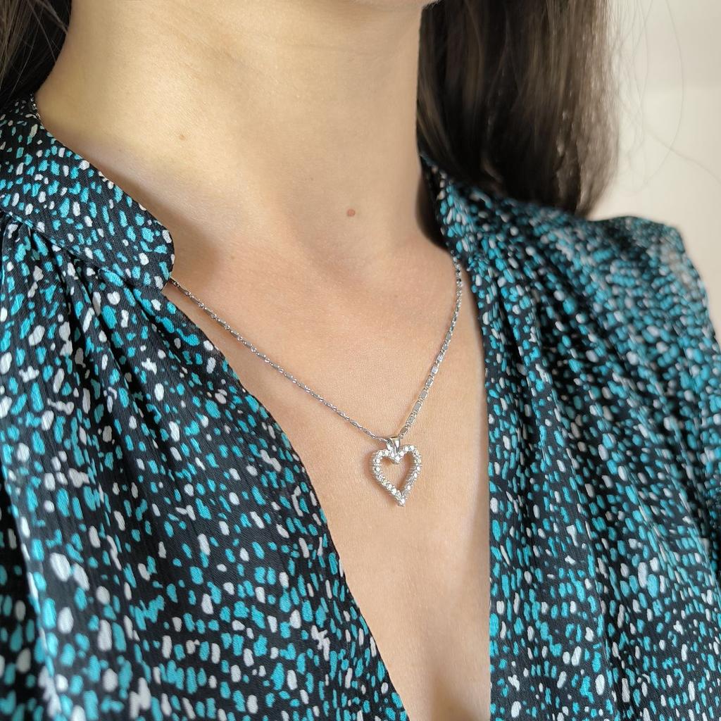 Серебряная подвеска с фианитами (2191568)