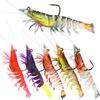 Lead Weighted Shrimp Lure Soft Bait Noctilucent Prawn Artificial Bait for Snakehead Black Fish