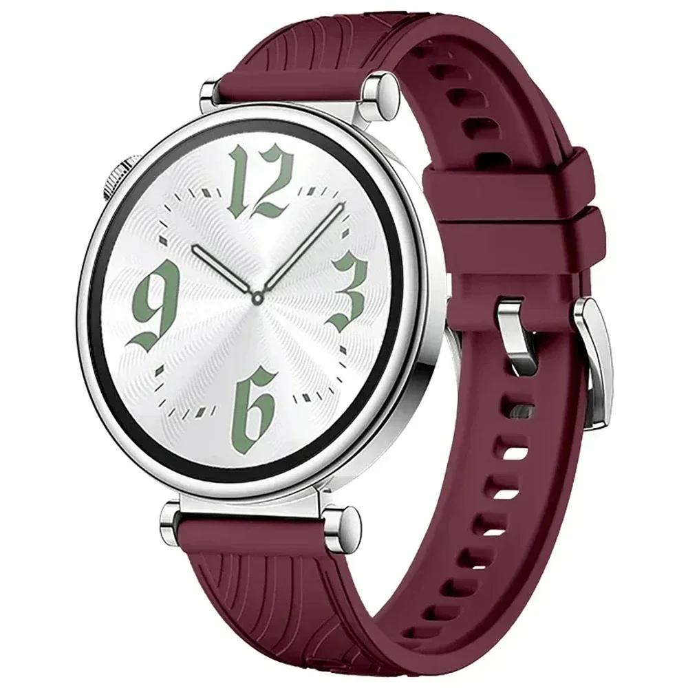 Silicone 18mm Strap for HUAWEI WATCH Band GT 5 4 41mm Bracelet For Garmin Forerunner 265S 255S/Vivoacrive 4S 3S/Venu 3S 2S Bands
