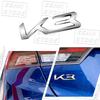 Creative Car 3D Metal K3 K5 K8 Logo Emblem Fender Rear Trunk Door Bumper Sticker For Kia Forte Ceed Cerato Rio Picanto Decor UD6
