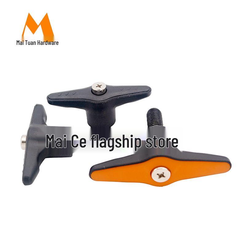 Nylon T-Type Adjustable Butterfly Handle with Fixed Position Screw (Sizes M5-M12)