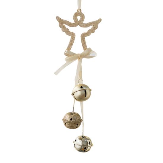 Christmas Pendant Decorative Star Bell Hanging Decoration Festive Atmosphere Indoor Outdoor Holiday Decor