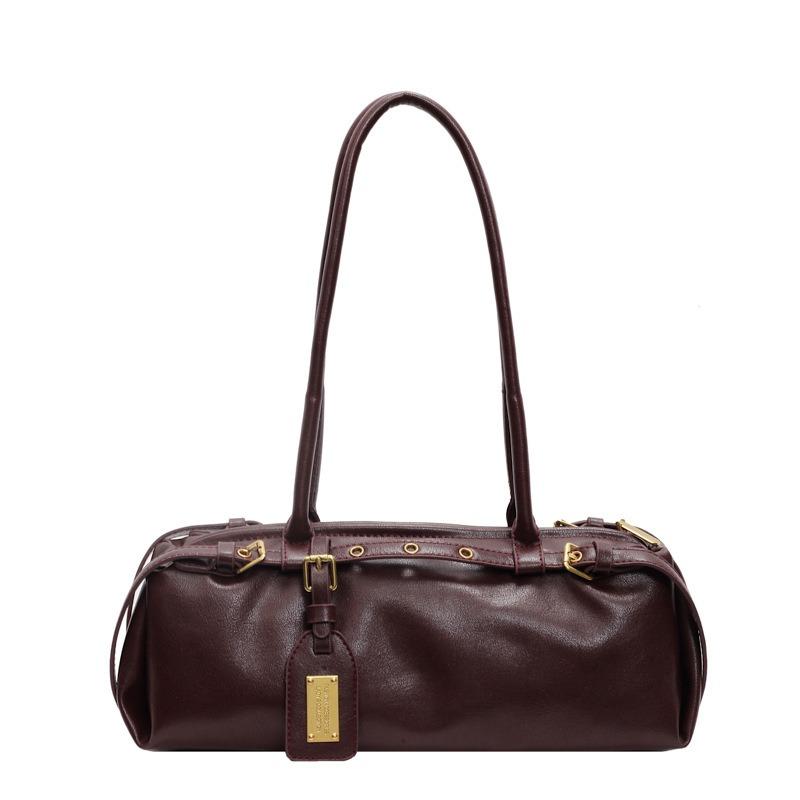 Retro underarm bag women's autumn and winter new trendy bowling handheld shoulder bag large-capacity commuter bag