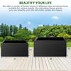 32x16x16 Large Metal Planter Box Heavy-Duty Rust Resistant Steel Planter with Drainage Hole Modern Rectangular Planter for Outd