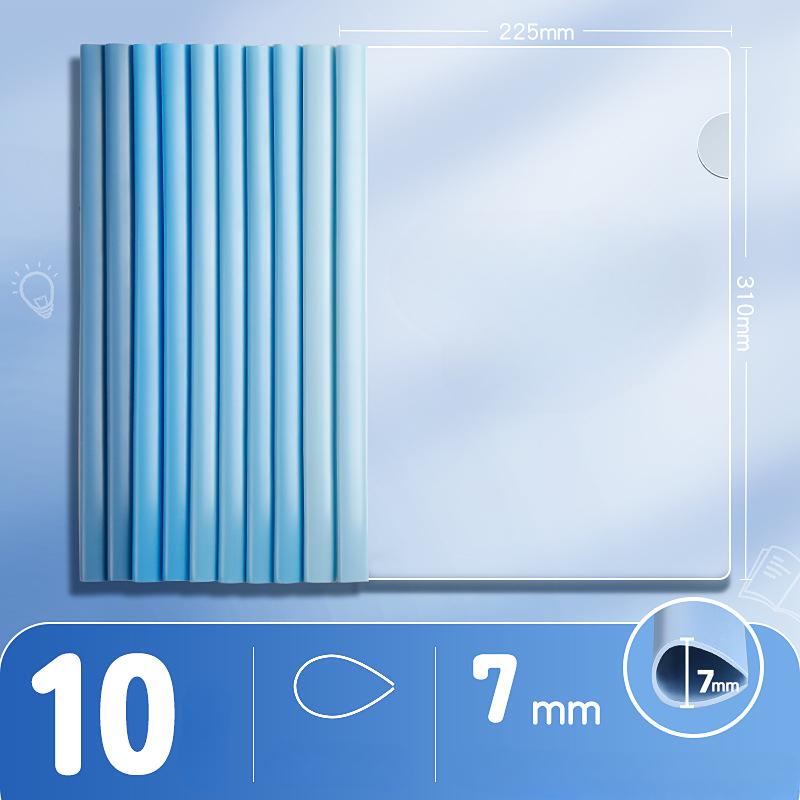 10 stk. Skyvefelt Gjennomsiktige Rapportomslag, A4 Gjennomsiktige CV Presentasjonsmapper Organiseringsperm