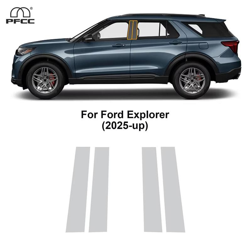 Headlight Rearview B Pillar TPU Protection Film For Ford Explorer 2025 Pre-cut Clear PPF Anti-scratch Invisible Resistant Cover