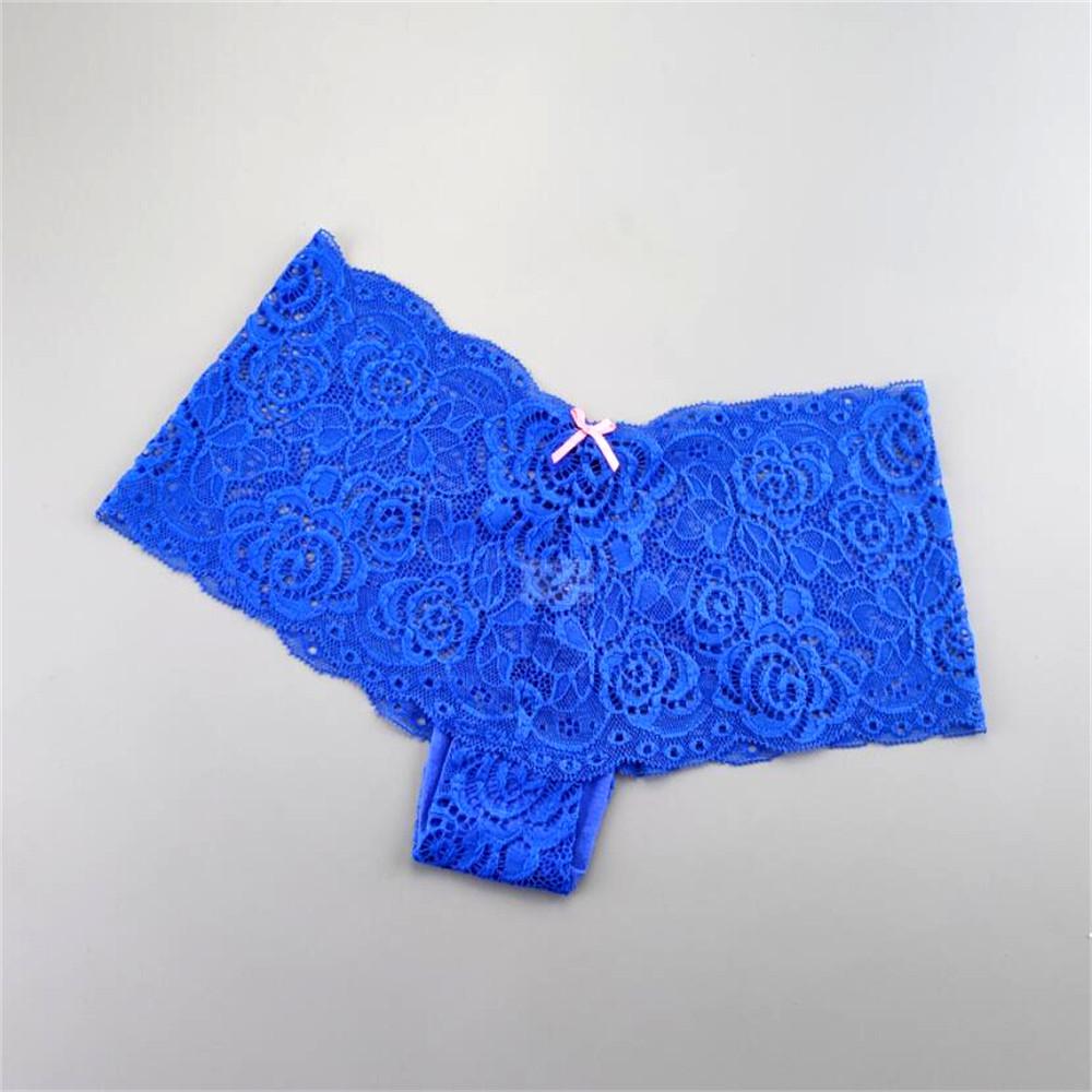 6PCS/set Lace Boxers for Women Sexy Panties Transparent Floral Underwear Female Low Rise Intimates Lingerie