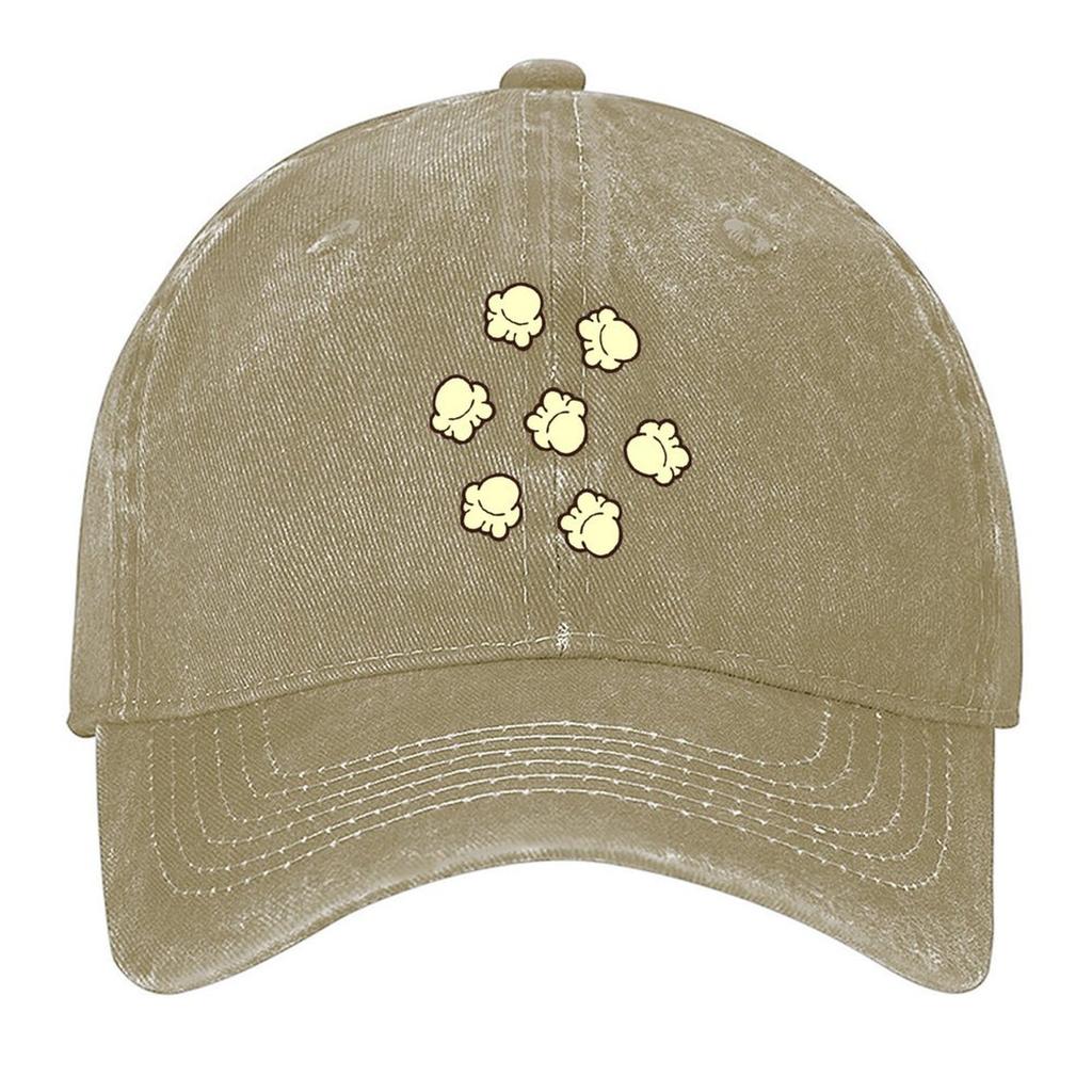 Popcorn Pattern Baseball Cap Beach Outing Snap Back Hat Rugby Kids Hat Designer Man Women's
