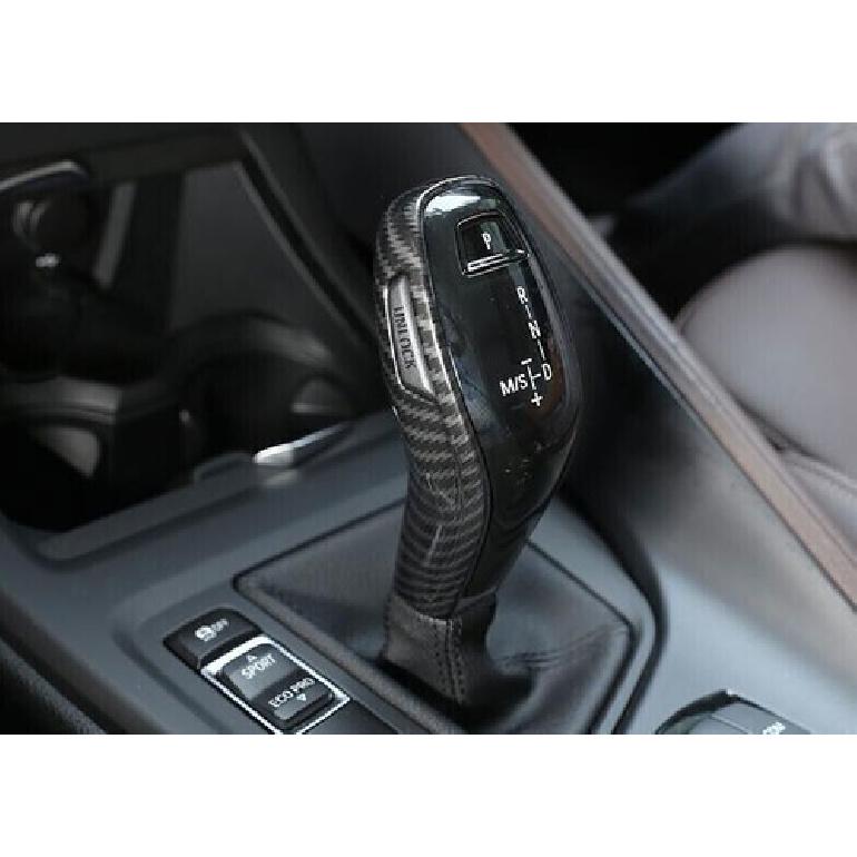 Gear Shift Knob Cover For BMW X2 F39 Carbon Fiber Inner Central Console 2018-21