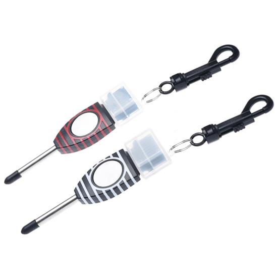 Golf Club Cleaning Brush Double-Headed Flexible Bristles Sharp Tip Stainless Steel Golf Shaft Groove Scrubber Cleaner Tool Golf Accessories