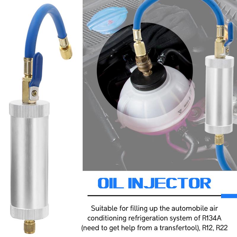 Car Refrigerant Oil Injector Compressor Oil Injector Air Conditioning Car Oil Injector For R12 R134A Car Accessories