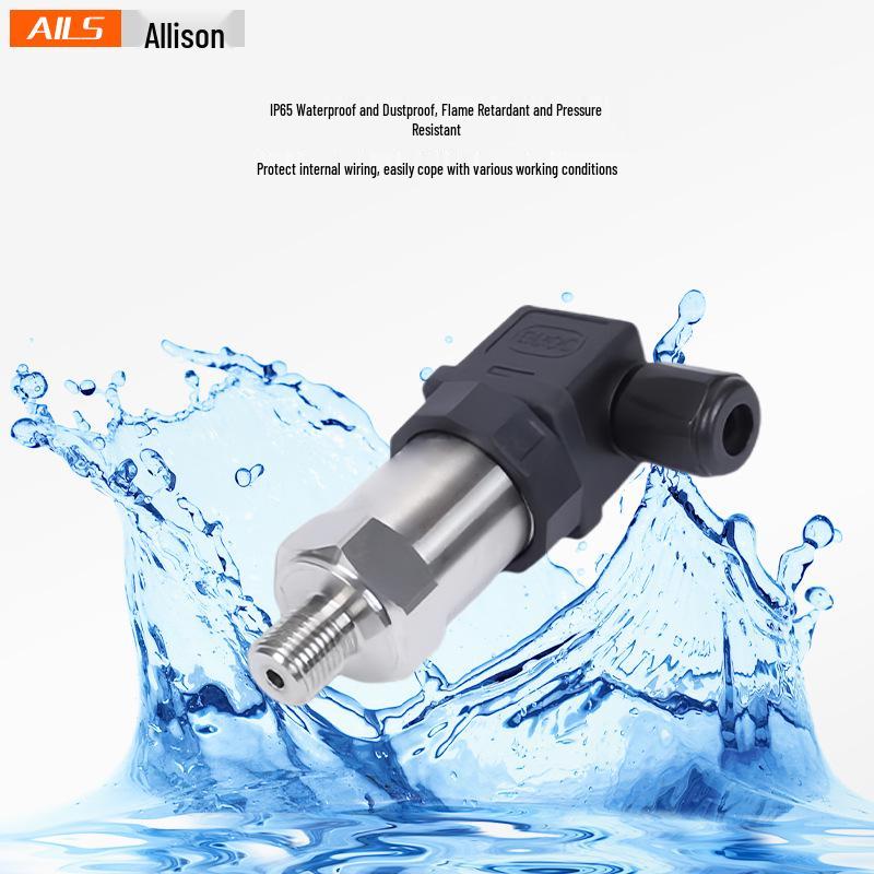 RS485 Short-Body Pressure Transmitter: 4-20mA/0-10V Silicon Sensor for Oil, Air, Hydraulic, and Water Pressure